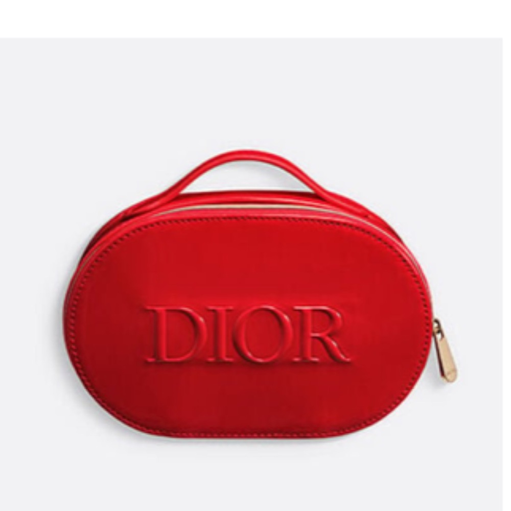 Dior Red Women's vanity beauté bag.